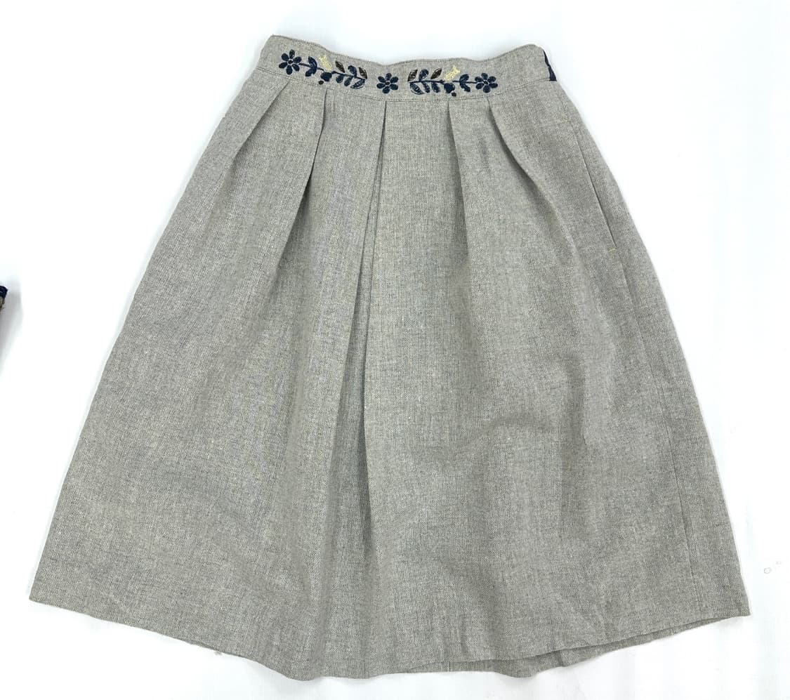 🍀하구미의 에스닉코디세트🍀 니트조끼 자수 모리걸 미디스커트  상품이미지7