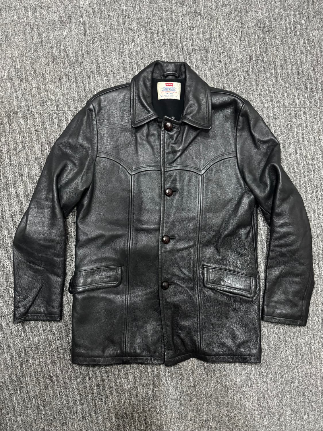 빈티지 리바이스 카우하이드 웨스턴 레더 카코트 XL 올드갭 더블알엘 상품이미지3