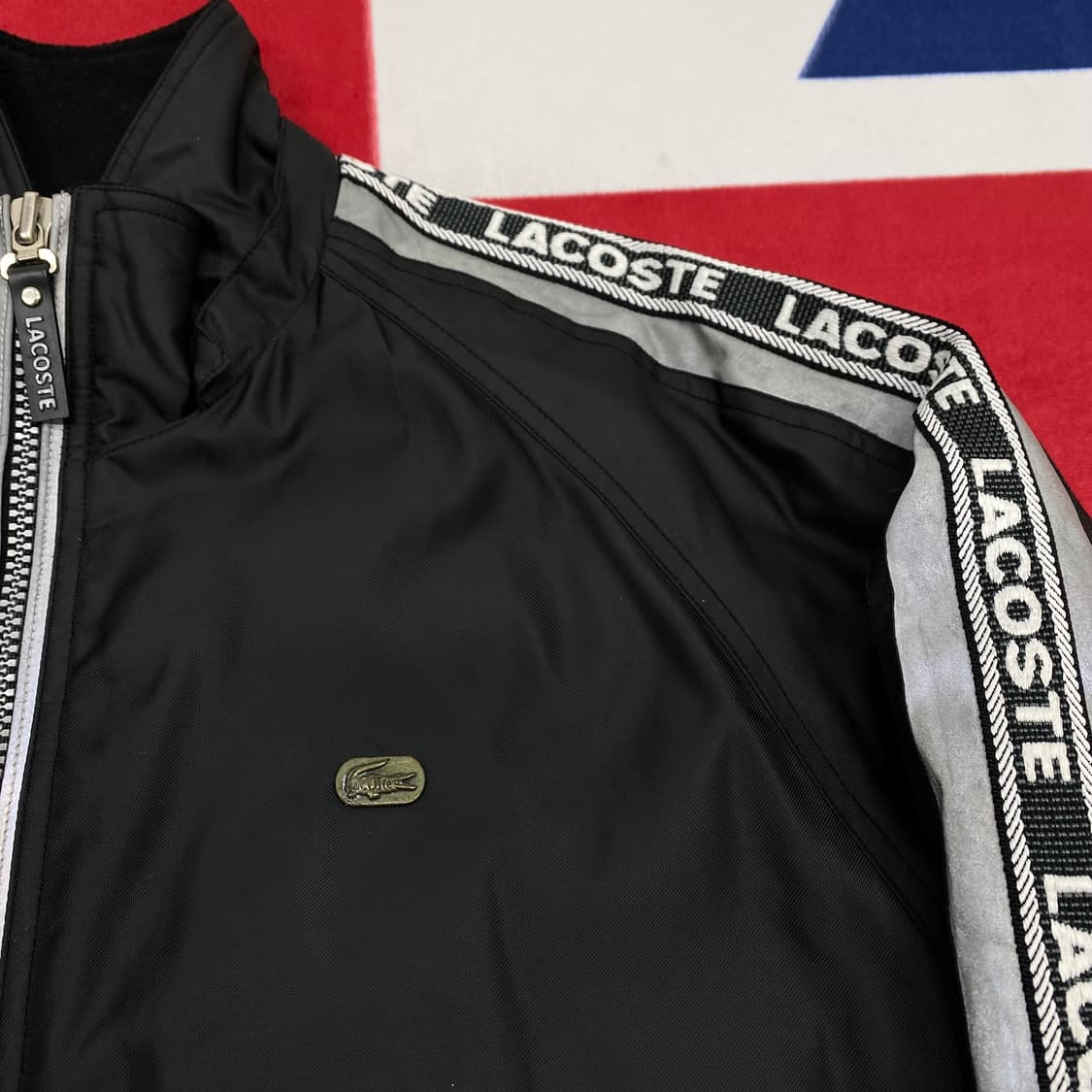 라코스테 스카치사이드라인 올드스쿨자켓 100 실측 105 상품이미지4