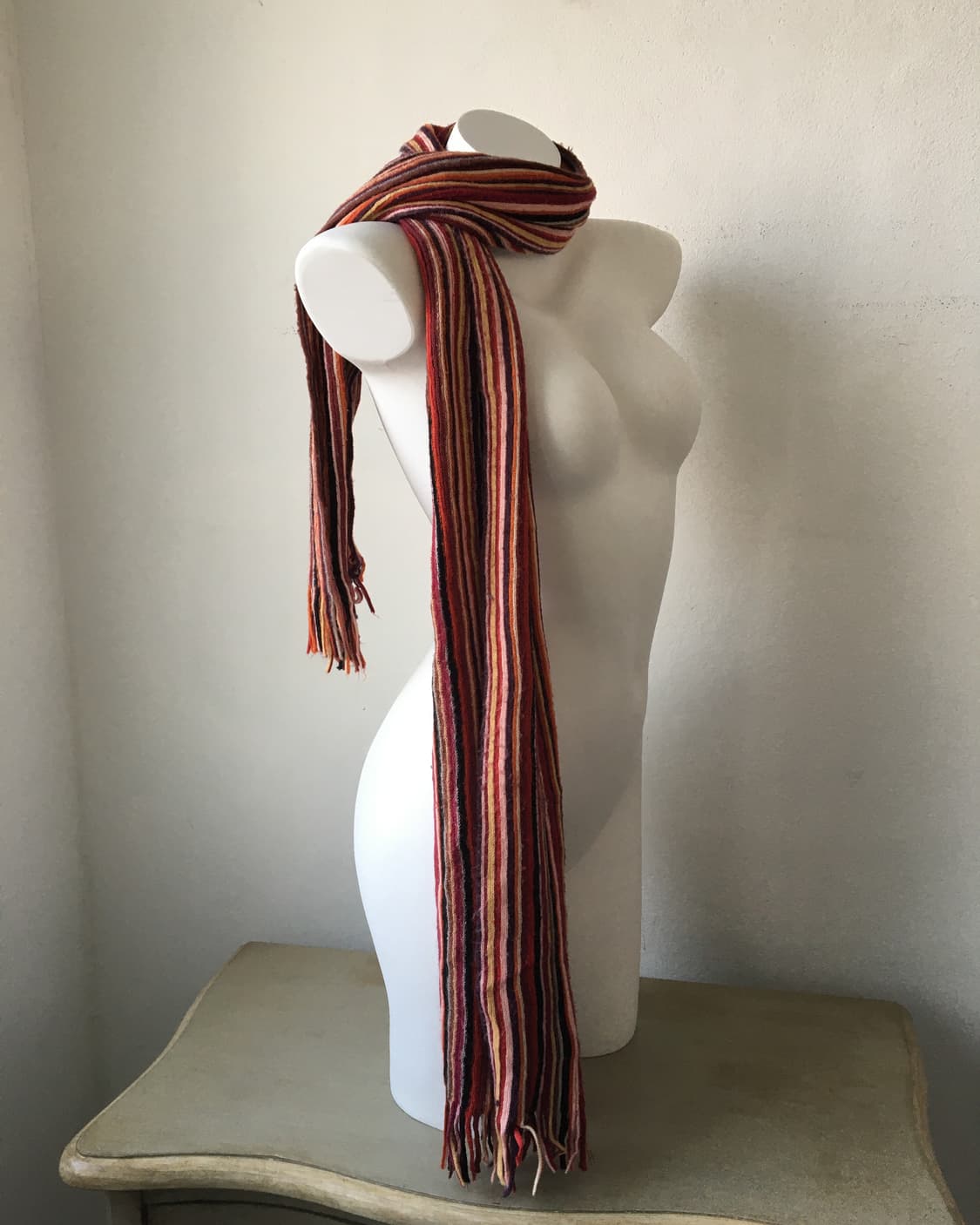  stripe pattern knit muffler 상품이미지2