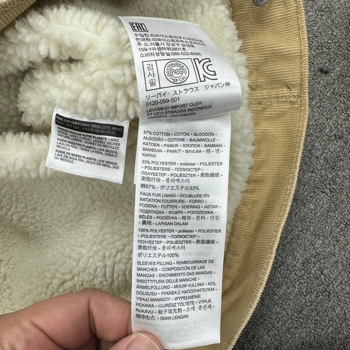 리바이스 코듀로이 양털자켓 상품이미지5