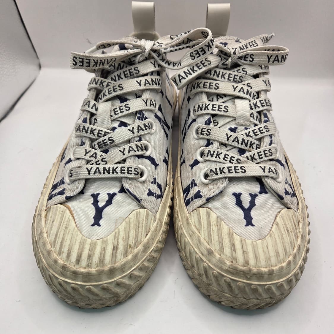 240 MLB 플레이볼 클래식 모노그램 운동화 스니커즈 화이트 블루 상품이미지2