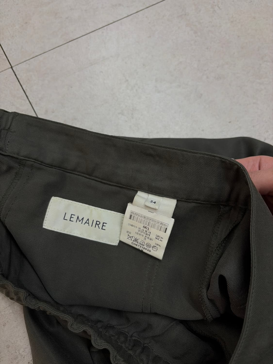 르메르 34 사이즈 견 소재 고무줄 팬츠 상품이미지3
