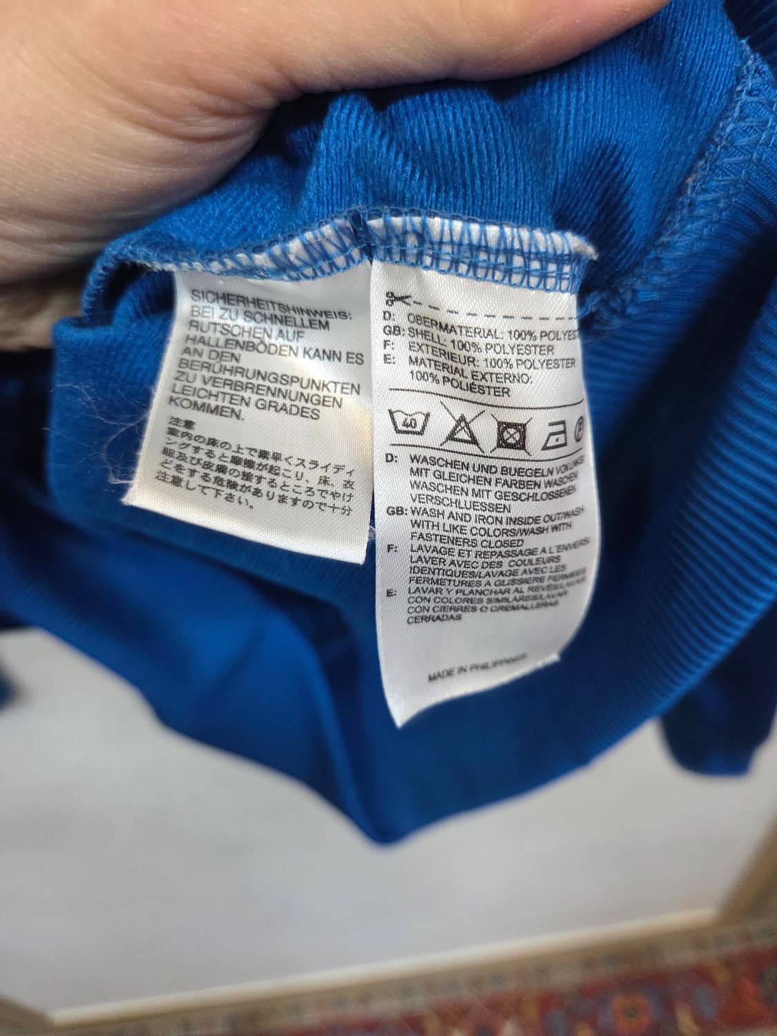 아디다스 해외판 파이어버드 트랙탑 져지 블루오렌지 s 국내 95 상품이미지4