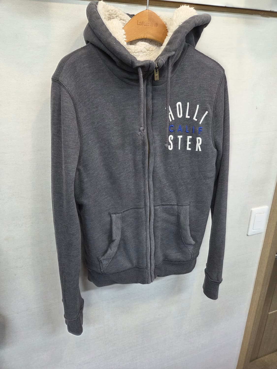 홀리스터 양털안감 쉐르파 후드집업 s 상품이미지5