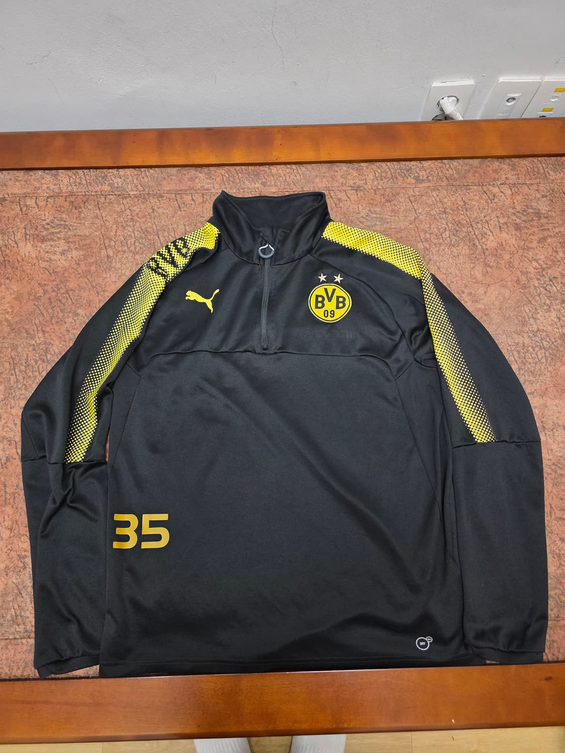 푸마 17-18 보르시아 도르트문트 트레이닝 하프집업 저지 L 상품이미지1