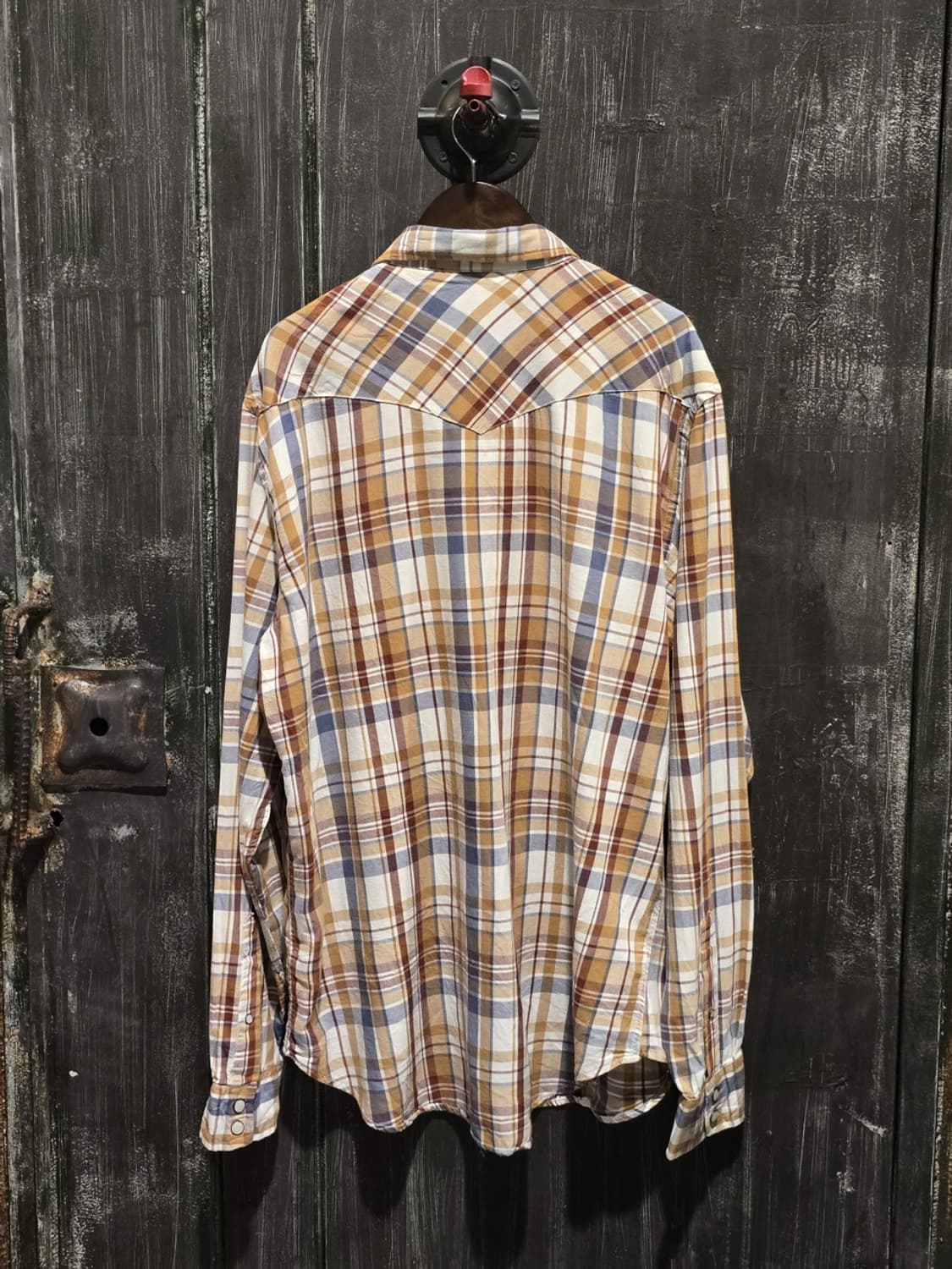 Old Navy Western Fit Plaid Shirt 상품이미지6