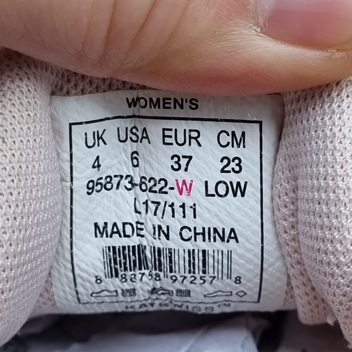 케이스위스 핑크 여성운동화230  상품이미지6