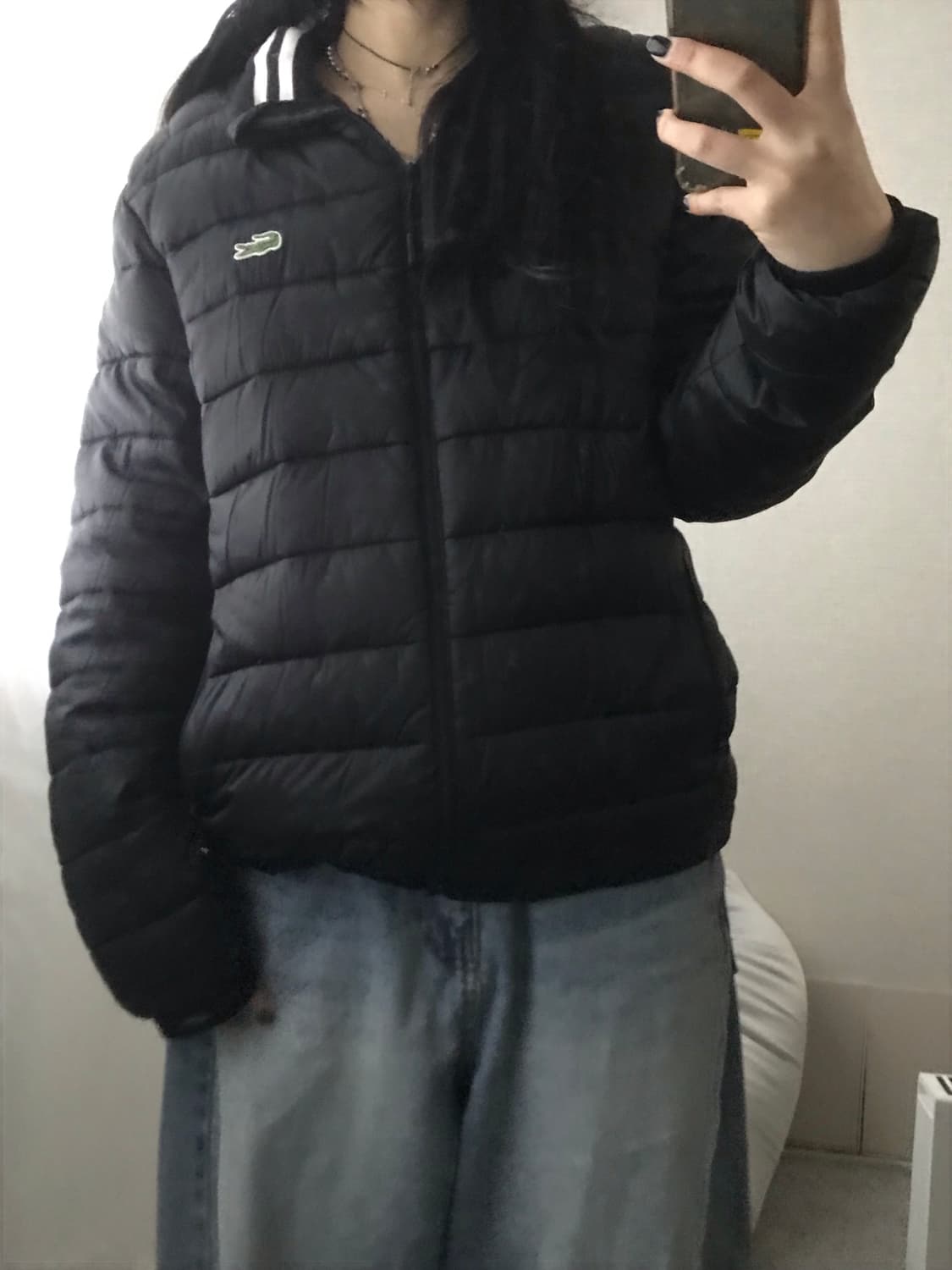 라코스테 블랙 경량패딩 상품이미지5