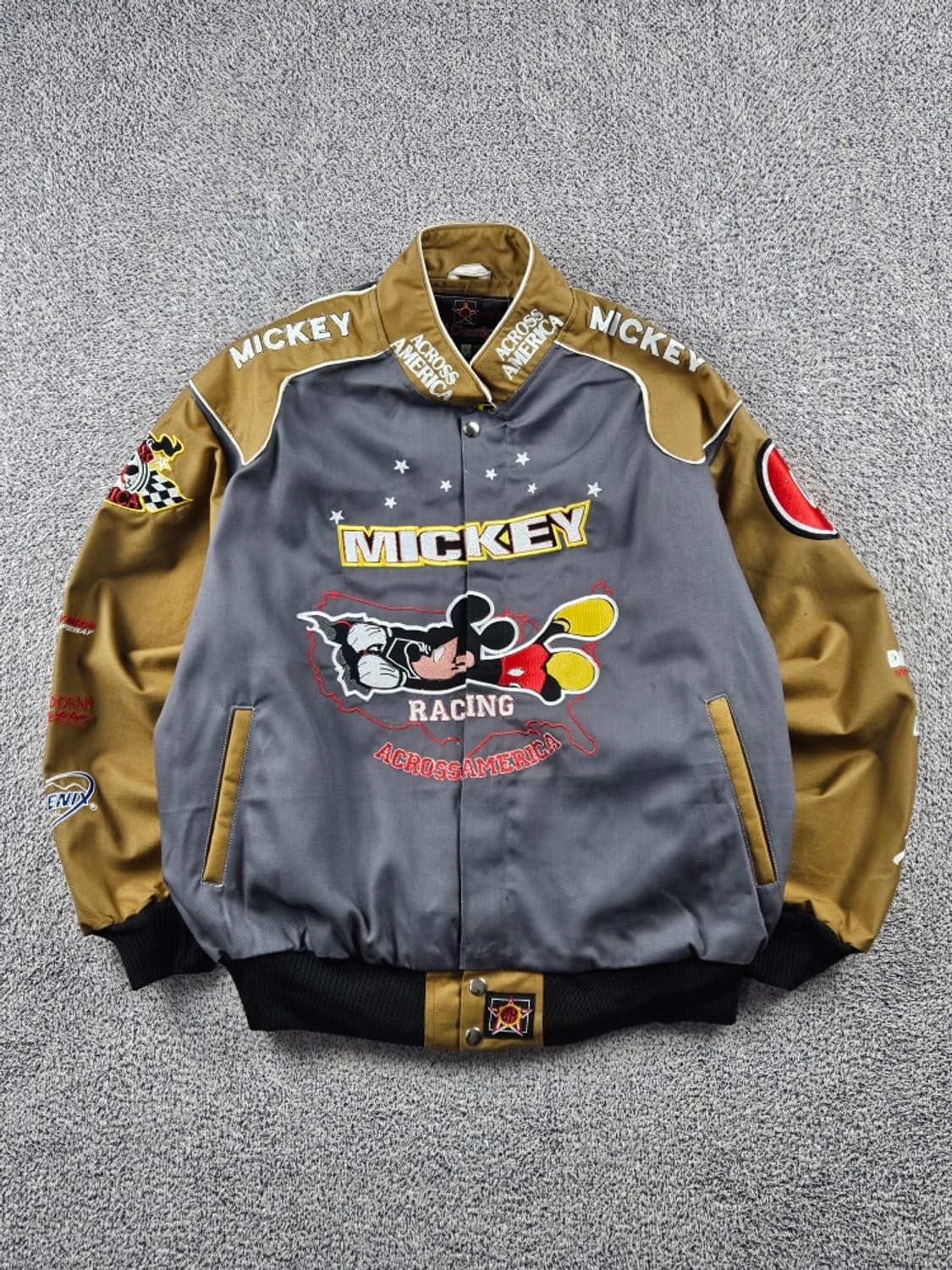 JH 리메이크 패치 미키 레이싱 자켓 ( L ) / 11198 상품이미지1