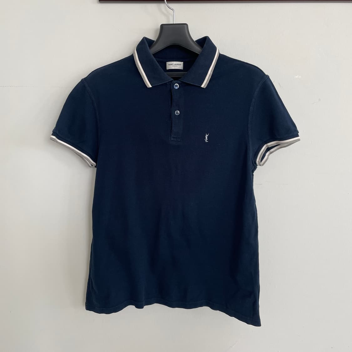 에디슬리먼 13s 생로랑 M,95 카세르 피케 네이비 PK 폴로 티셔츠 상품이미지2