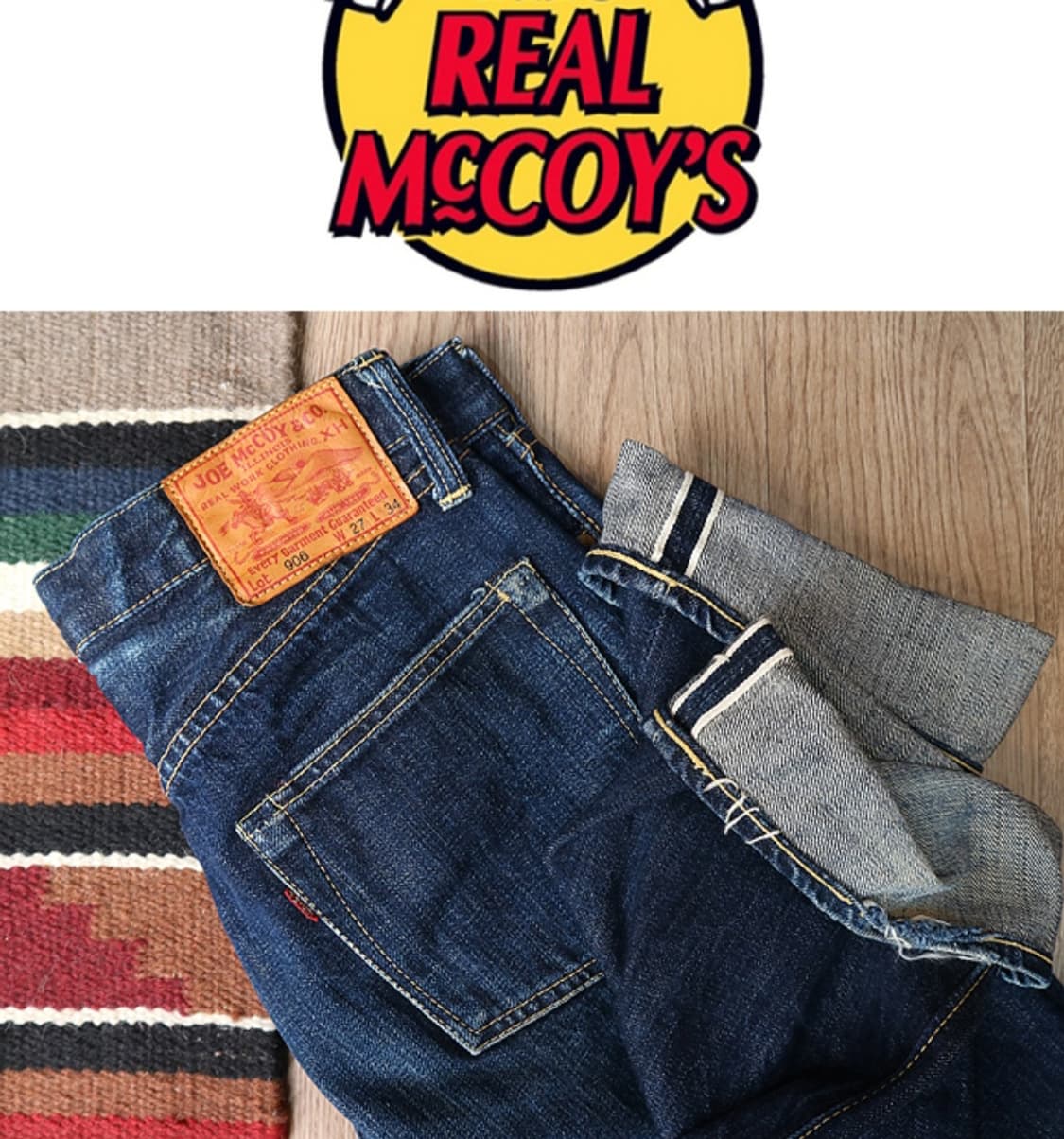 일본판 
리얼맥코이 조이맥코이 906 셀비지 데님 우먼 25 상품이미지1