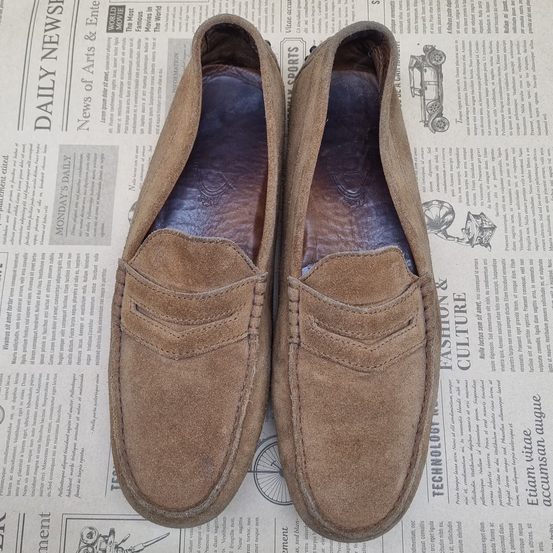 토즈 스웨이드 남성 로퍼 브라운285 상품이미지2