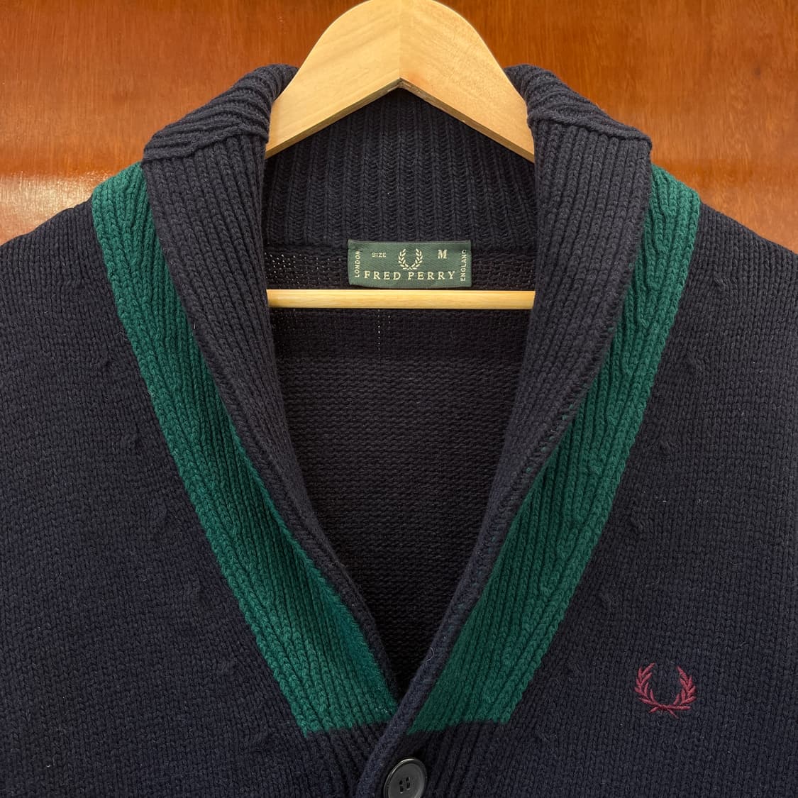 80-90‘s 프레드페리 숄카라 가디건 [ 100 ] 상품이미지2