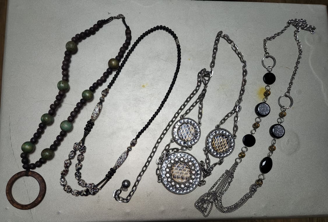 빈티지 독특한 목걸이와 화려한 벨트 4종 일괄 상품이미지2