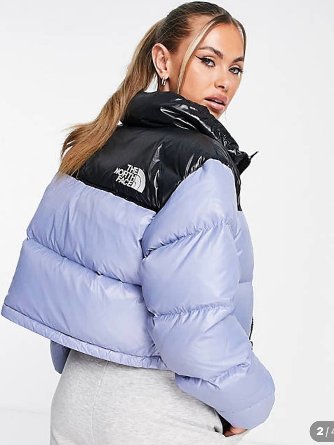 노스페이스  크롭눕시 포크블루xs 상품이미지2