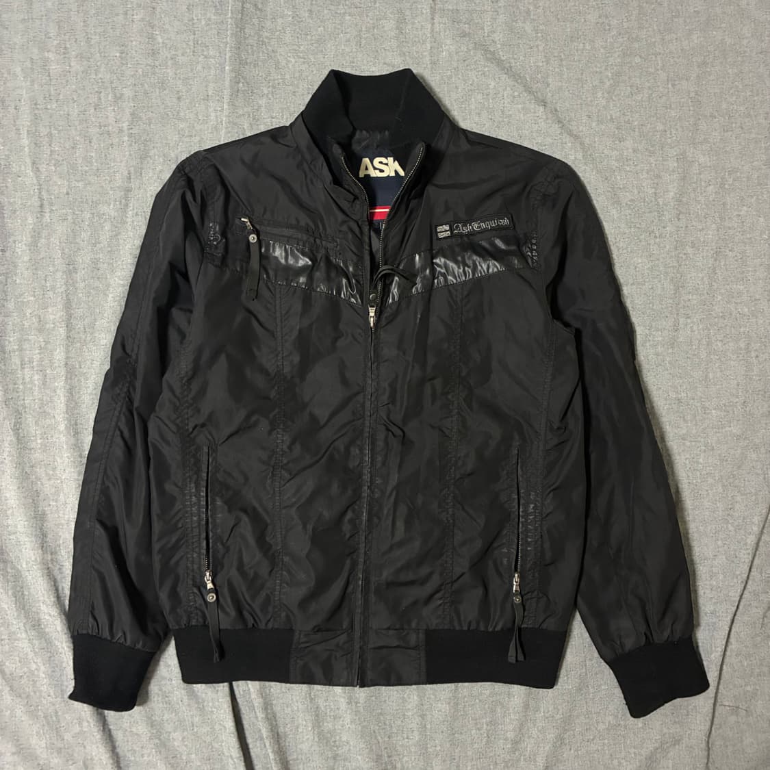 나일론 바람막이 자켓 블랙 상품이미지5