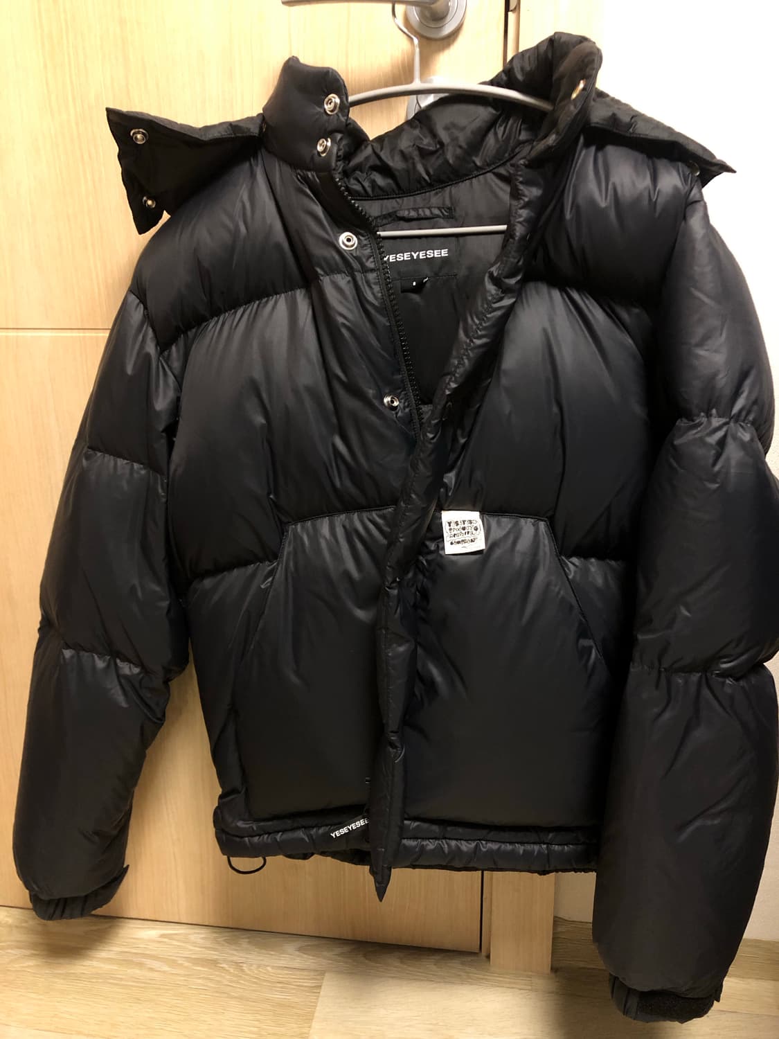 예스아이씨 패딩 블랙 S 상품이미지2