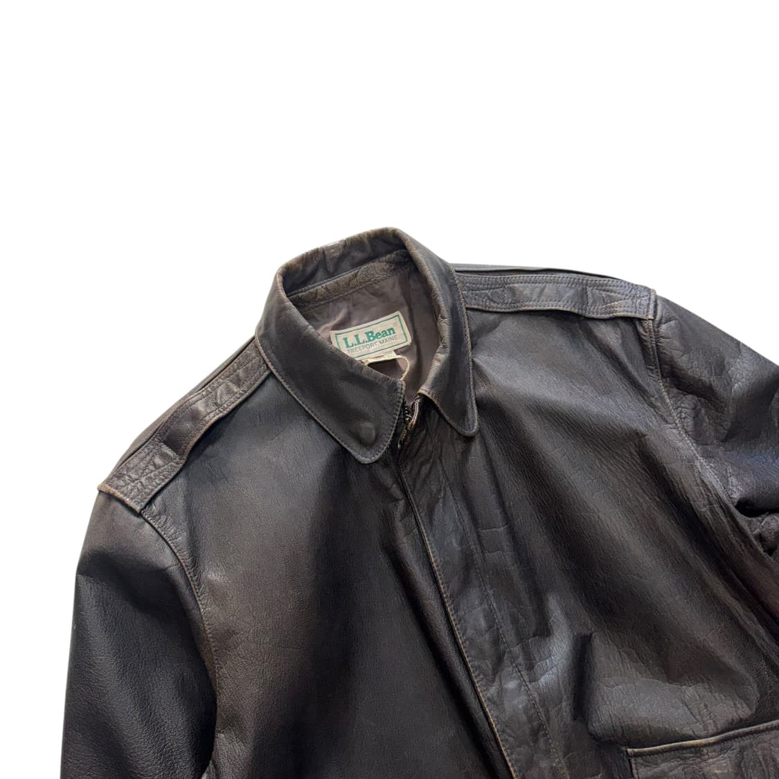 [105] 80's LL Bean A2 봄버 레더 자켓 상품이미지2