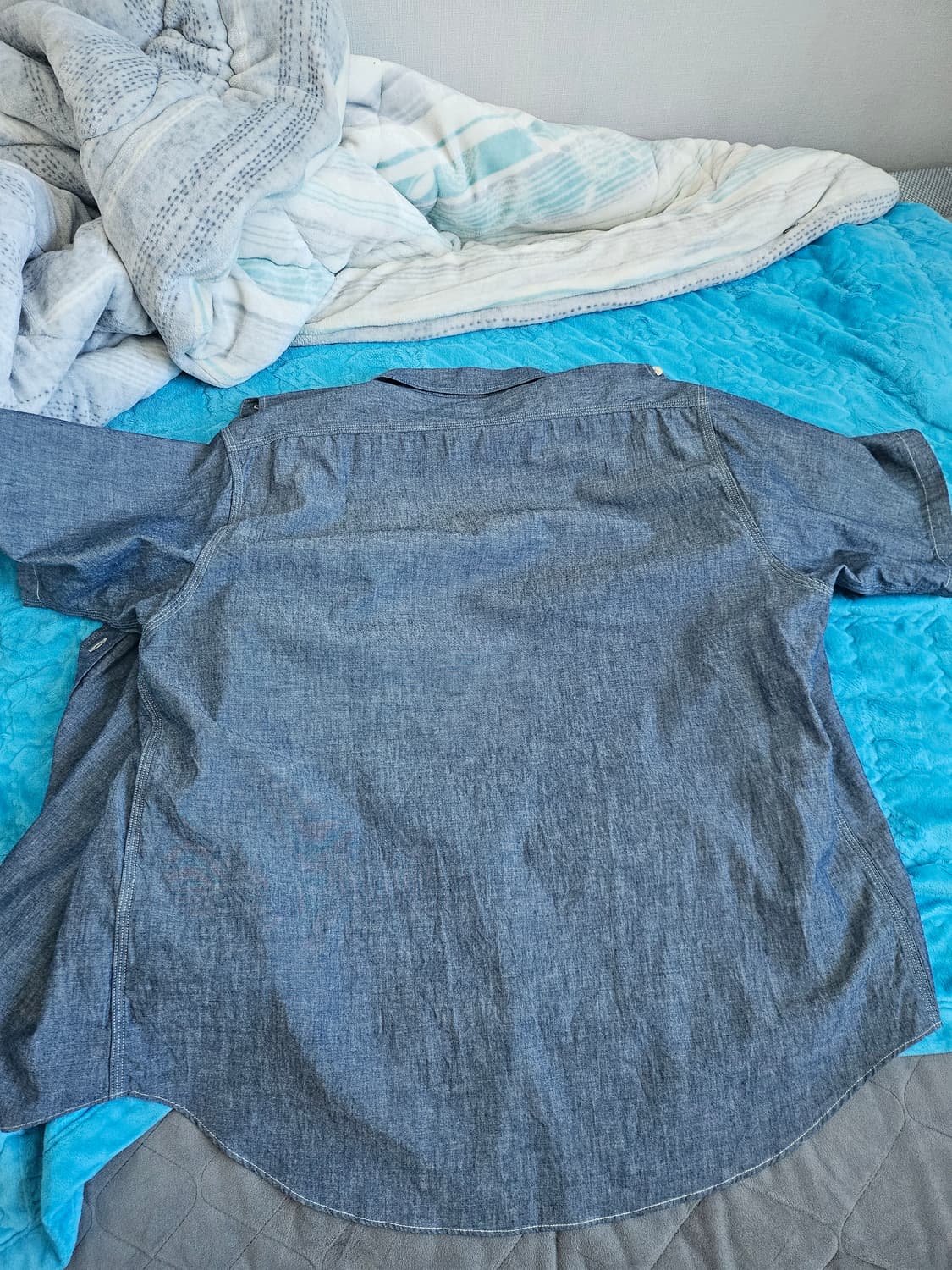 슈가케인 반팔 샴브레이 셔츠 상품이미지3