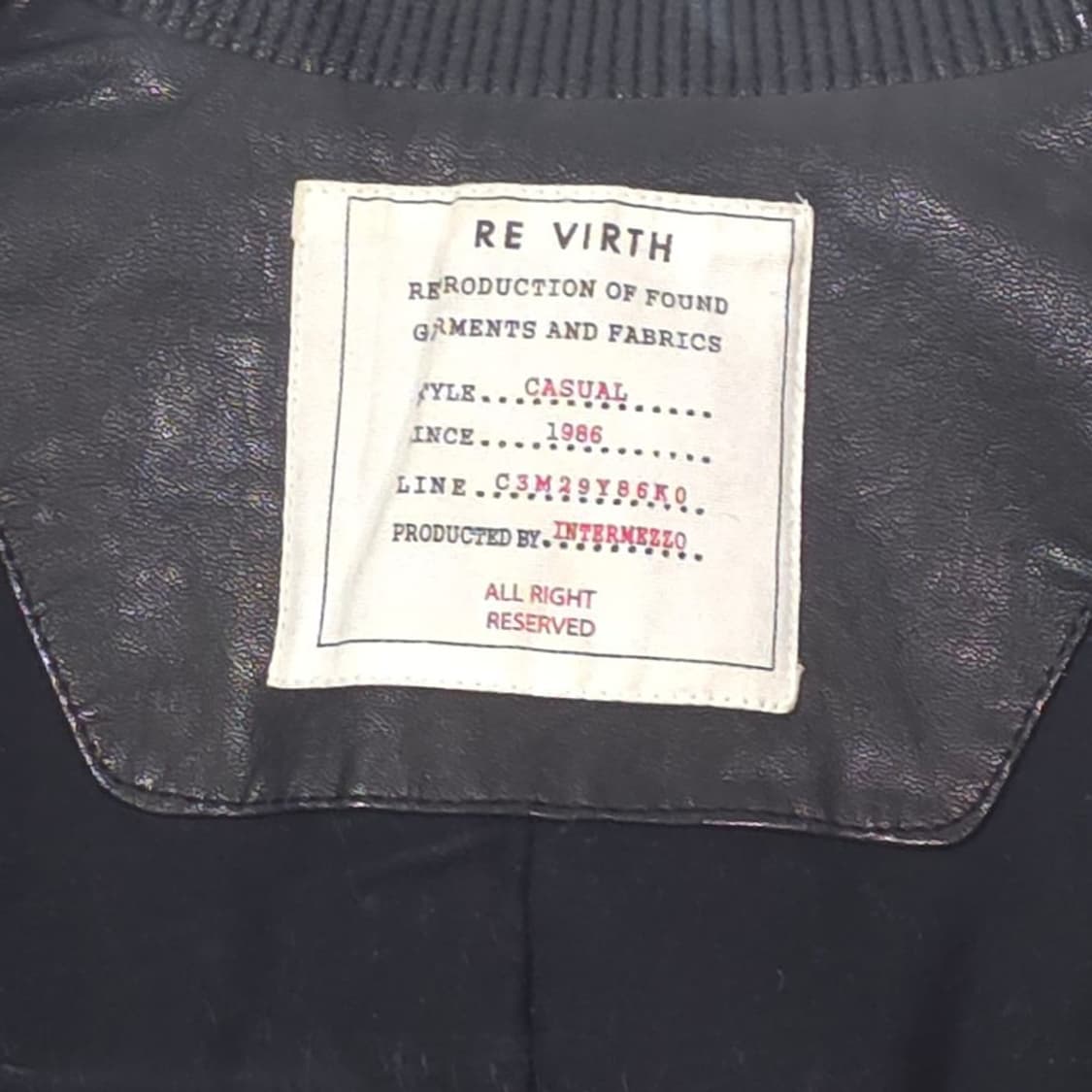 인터메조 리버스 양가죽 레더 봄버 자켓 95 상품이미지6