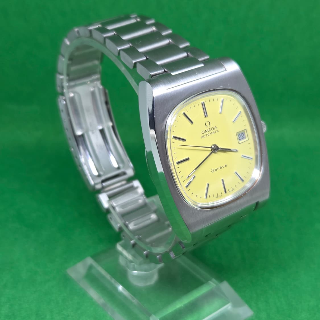 오메가 제네브 머스타드 크림 다이얼 상품이미지6