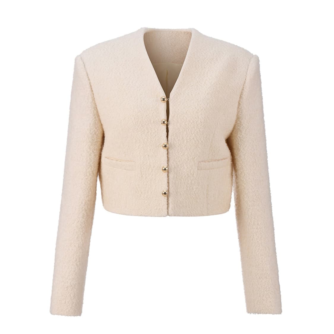 르네제이(RENE J) BOBO 부클 크롭 트위드 울자켓 55-66 상품이미지2