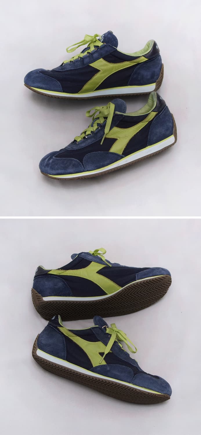 미착용) 디아도라 헤리티지 스톤워시 레더 스니커즈 (US6 / 240) 상품이미지4