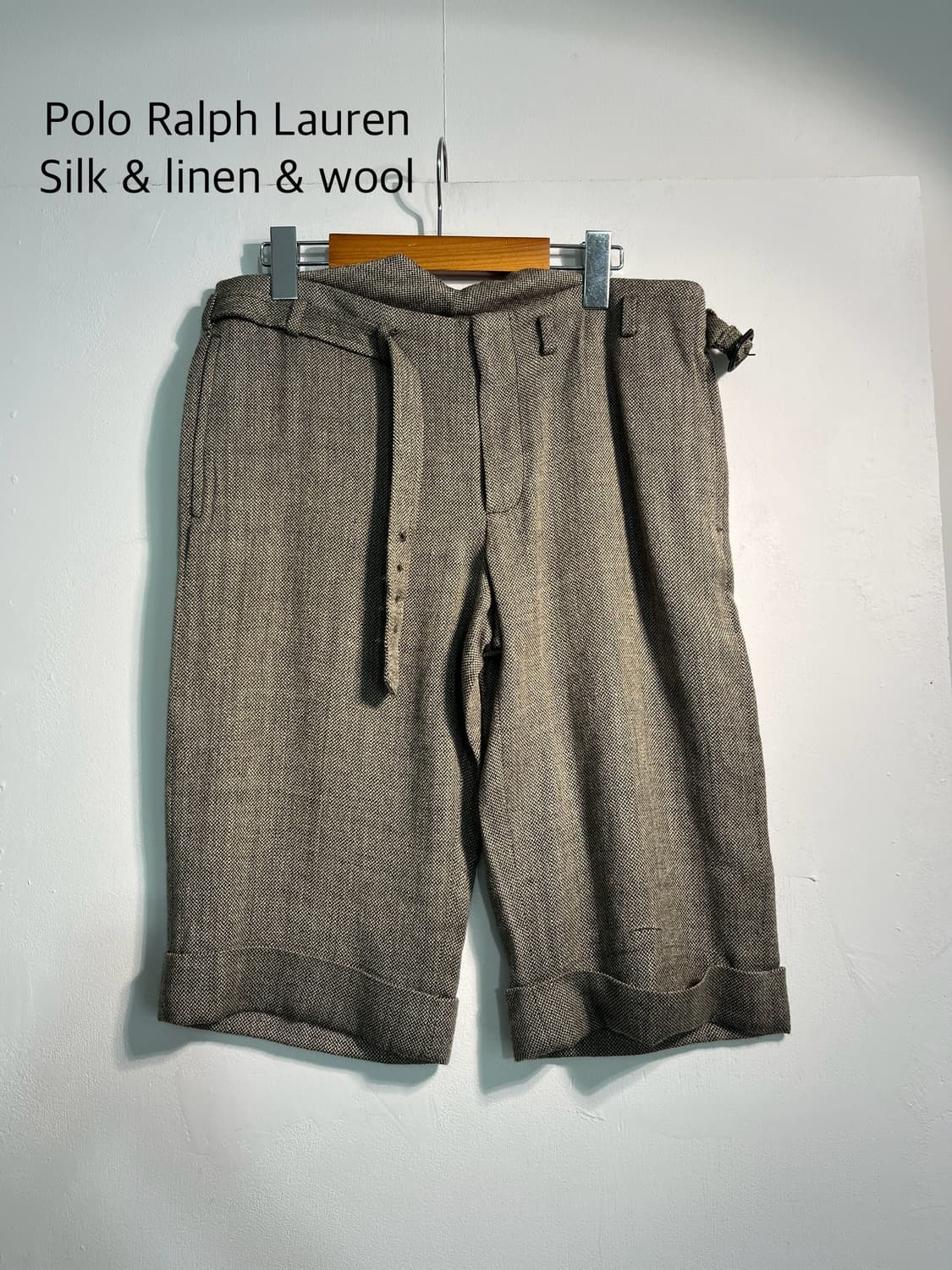 Polo 폴로 랄프로렌 실크 린넨 울 혼방 팬츠 웨스턴 상품이미지3