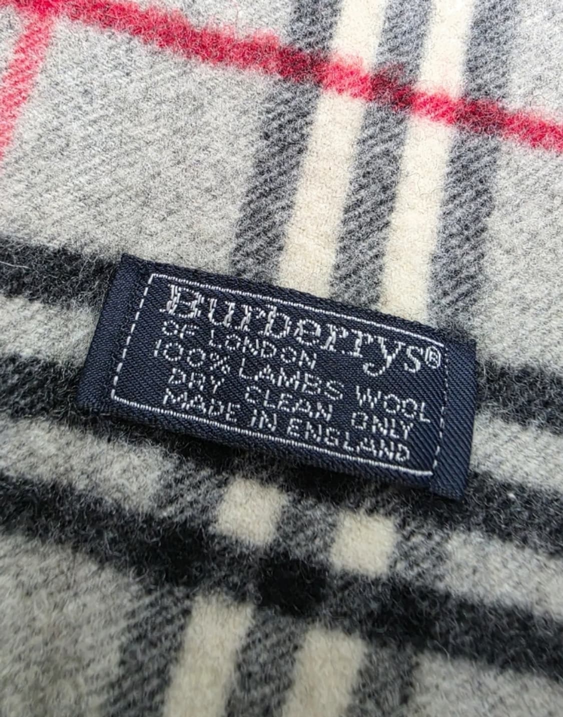 버버리 그레이 체크 램스울 머플러 상품이미지7