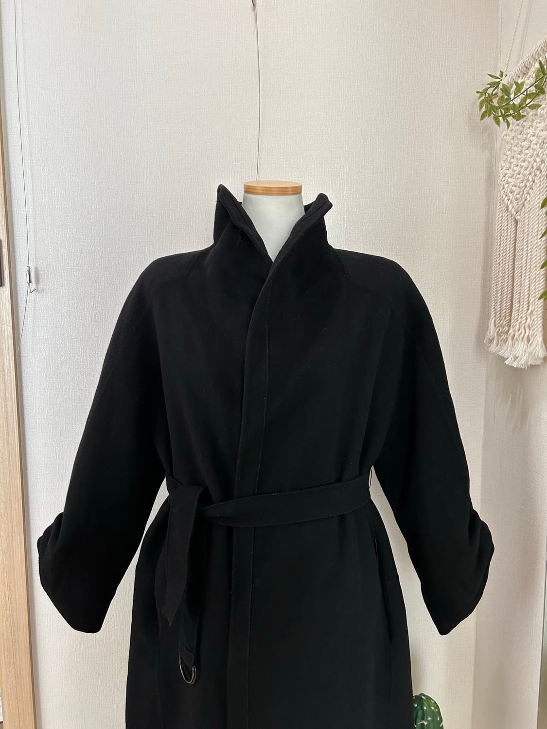 TIME 케시미어 블랙 코트 상품이미지2