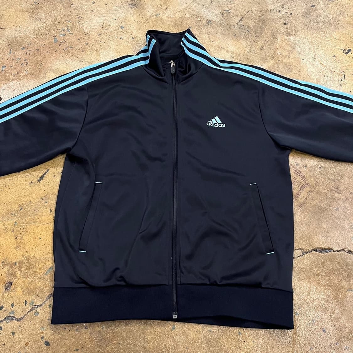[정품/95] 아디다스 스카이블루 블랙 트랙탑 져지 b17 상품이미지3