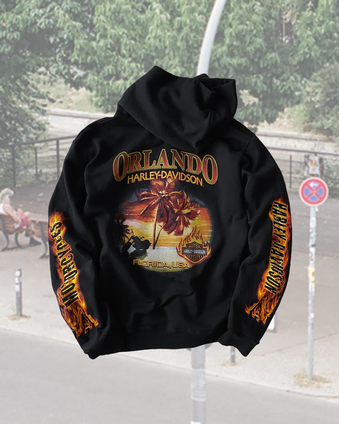 할리데이비슨 ORLANDO 후드 집업 상품이미지2