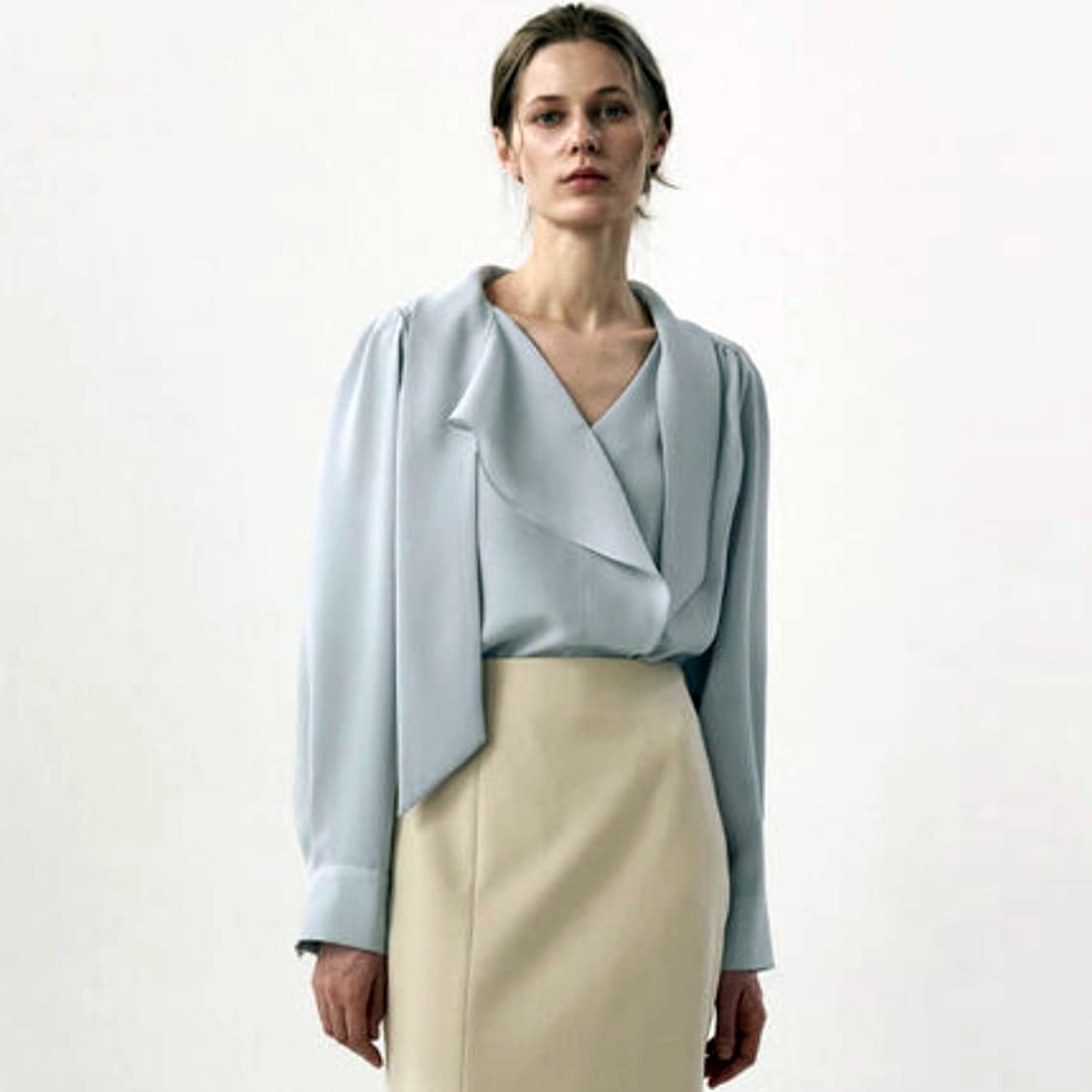 모멧(MOMET) 마르 타이 블라우스 프리사이즈 새상품  상품이미지4