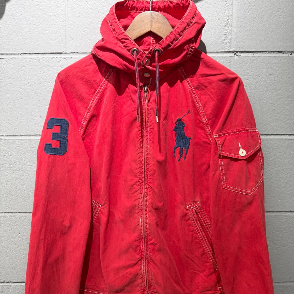 폴로 빅포니 바람막이 레드 상품이미지3