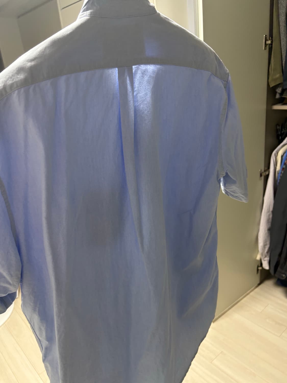 유니폼브릿지 oxford bd short shirs(블루, L사이즈) 상품이미지6