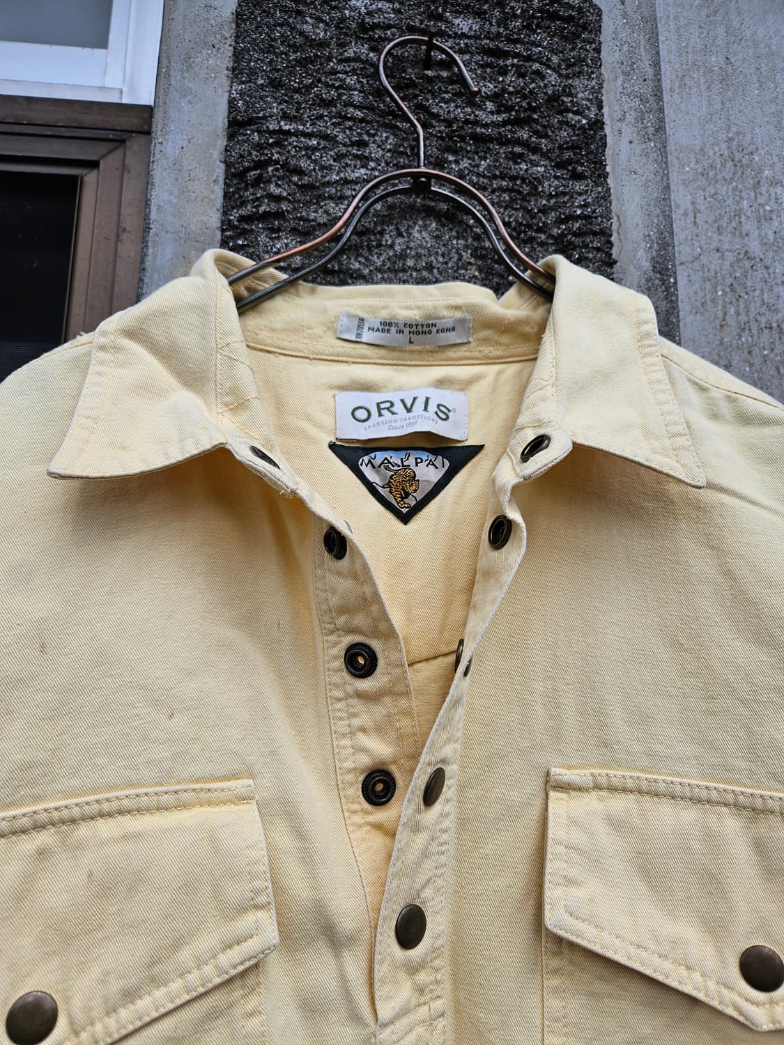 Orvis 오르비스 헤비코튼 풀오버 셔츠 (105, 빈티지 옐로우)
 상품이미지3