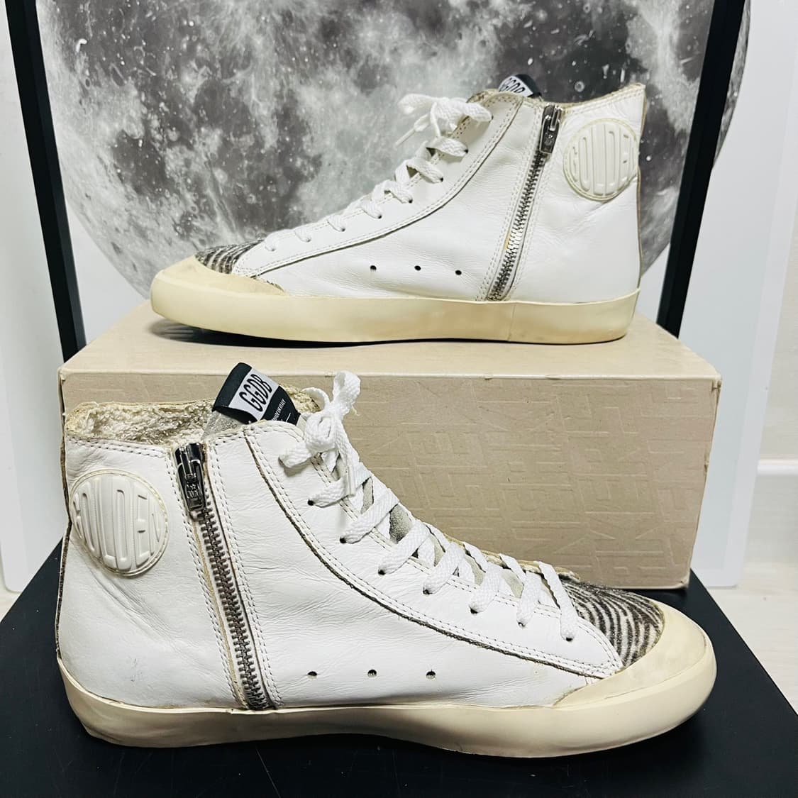 정품 41) 골든구스 레오파드 프란시 하이탑 스니커즈 상품이미지2