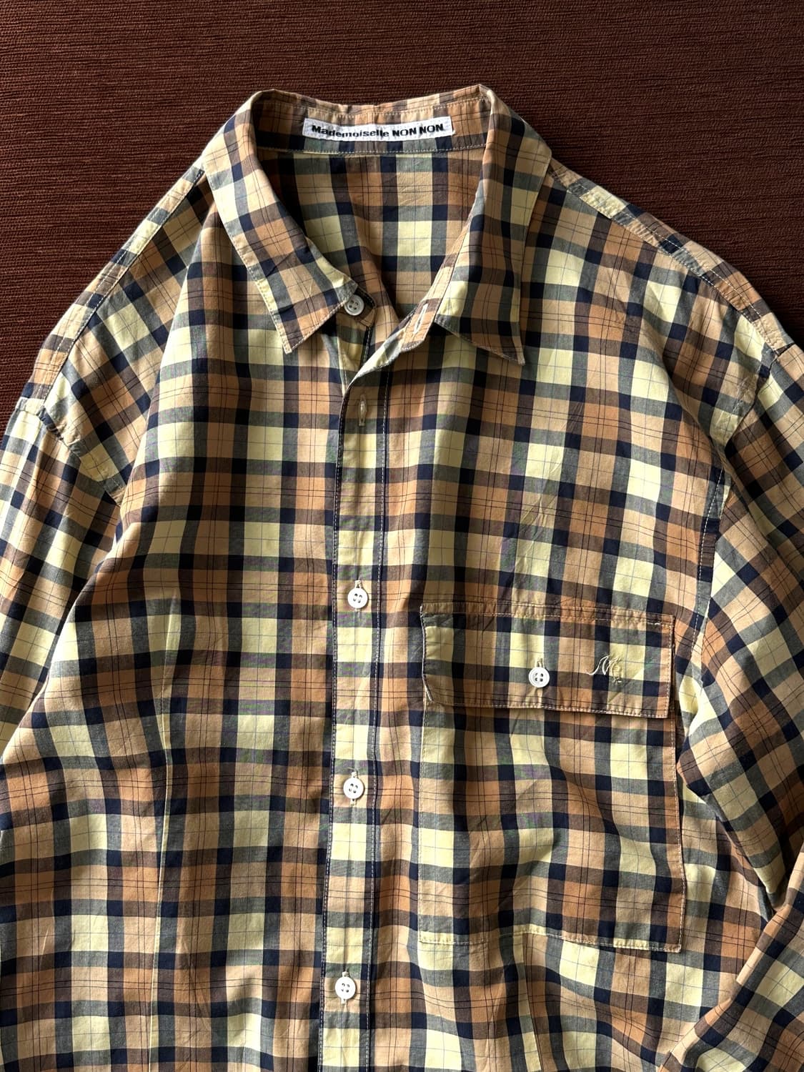 Light cotton design check shirt 상품이미지2