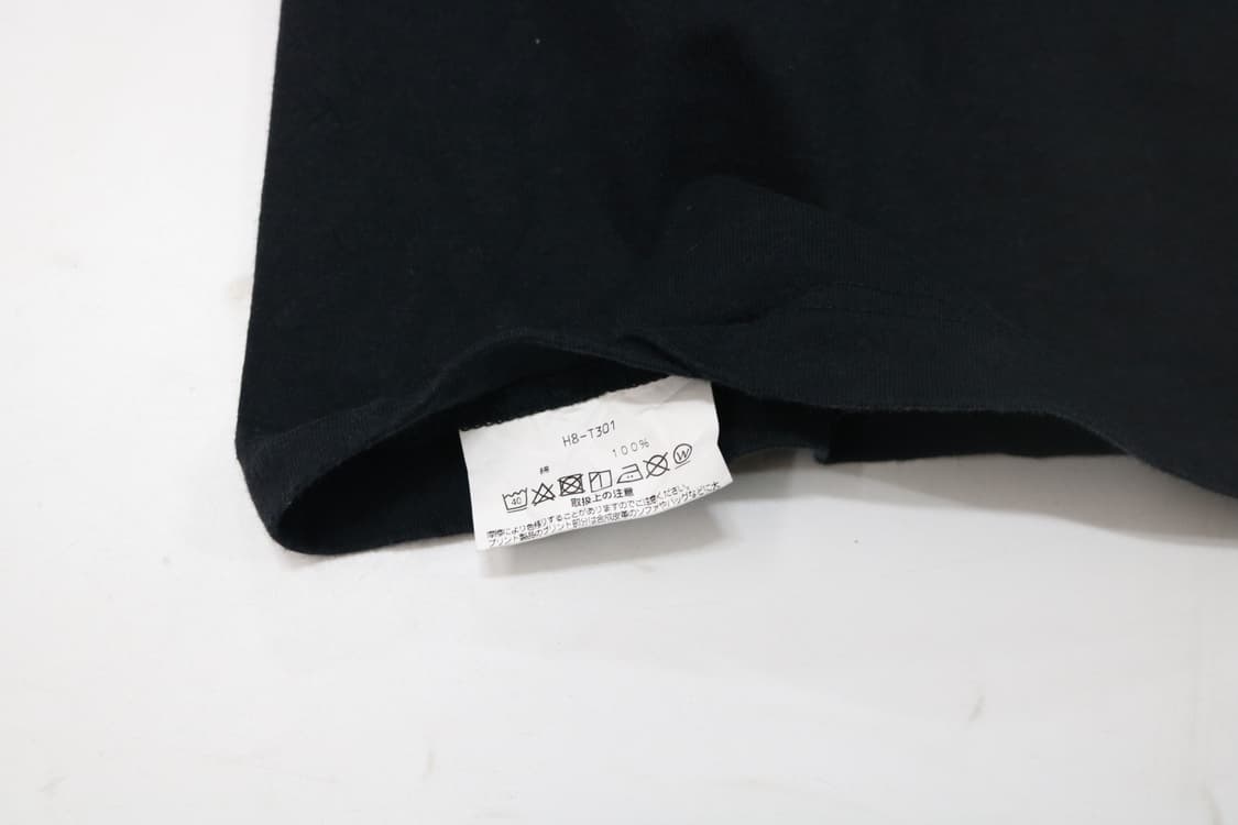 Hanes 헤인즈 비피 BEEFY-T 불소 자수 블랙 반팔 티셔츠 (M) 상품이미지9