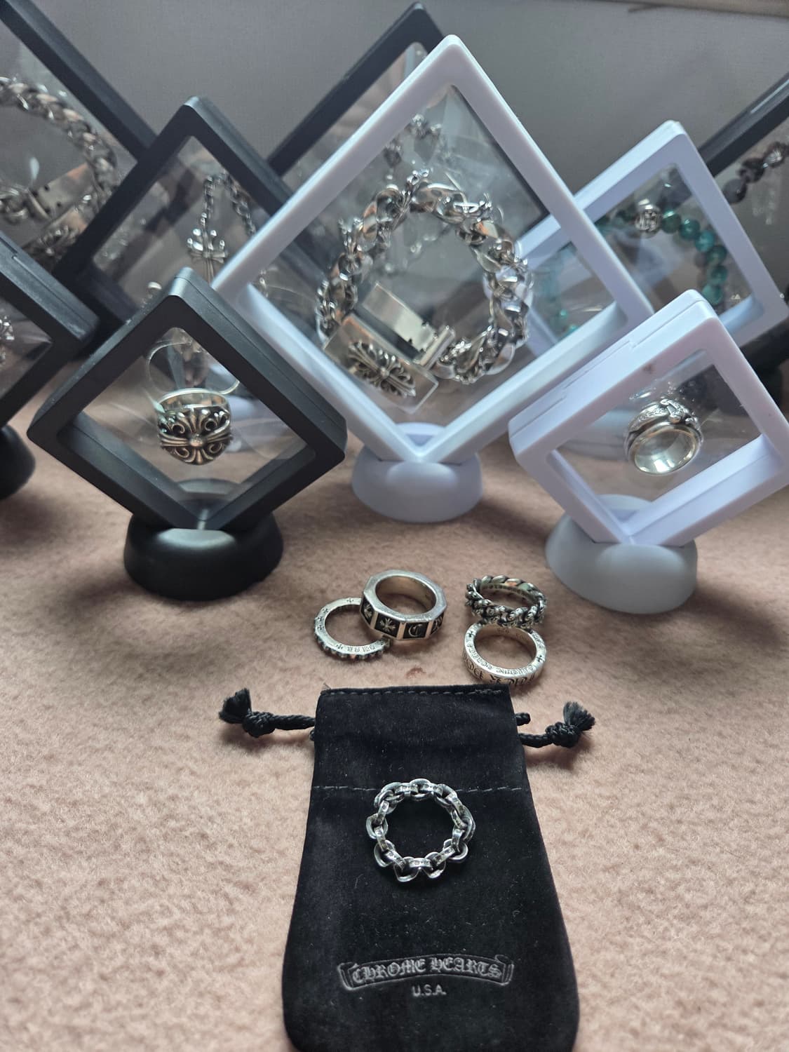 크롬하츠 페이퍼 체인링 정품 상품이미지1