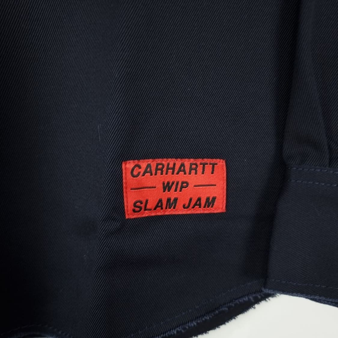 [칼하트 X 슬램잼 ](새상품)하프 집업 풀오버 셔츠 네이비 P01413 상품이미지6