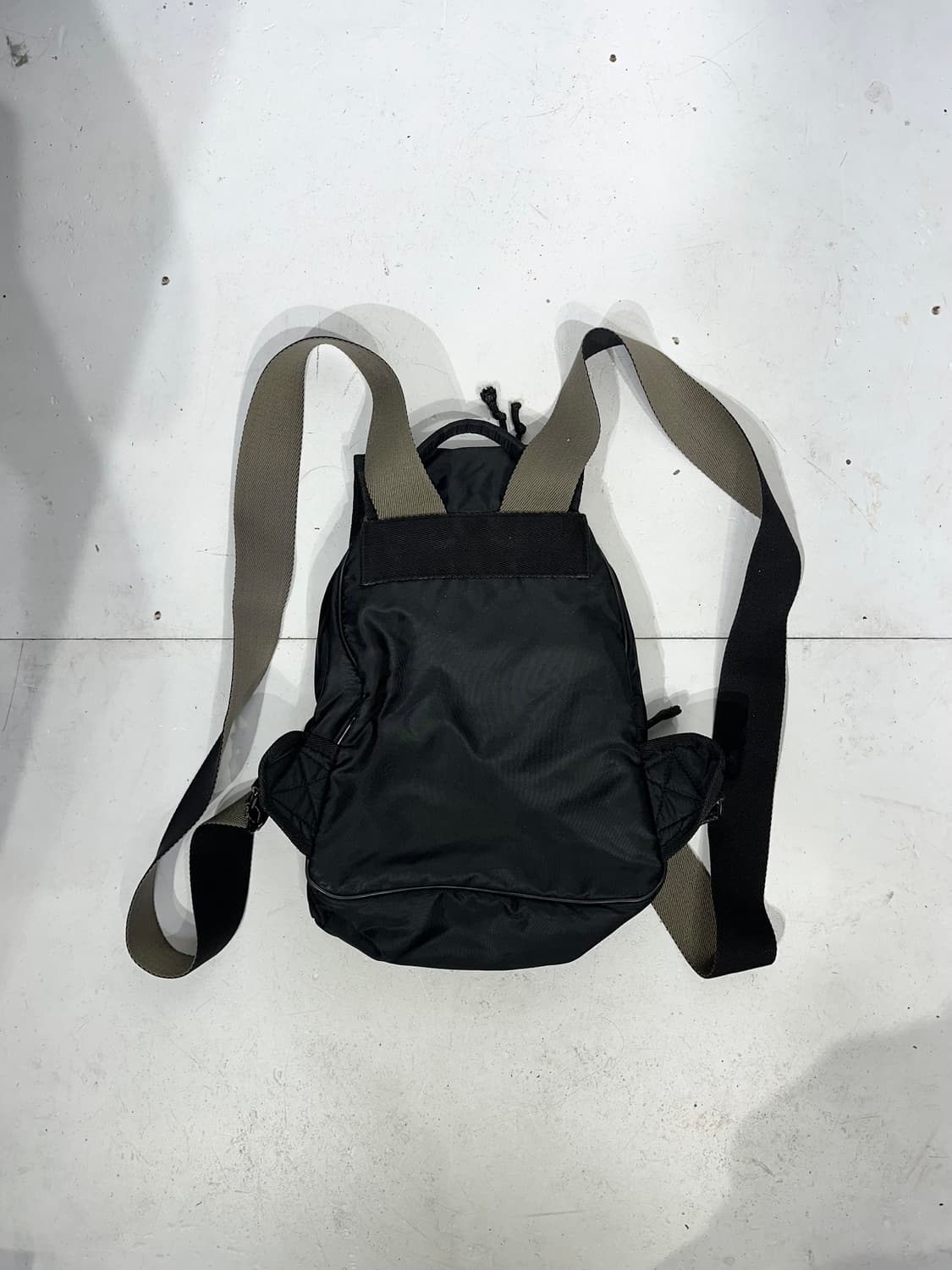 90s CK 캘빈 클라인 블랙 복조리 미니 백팩 가방 상품이미지5