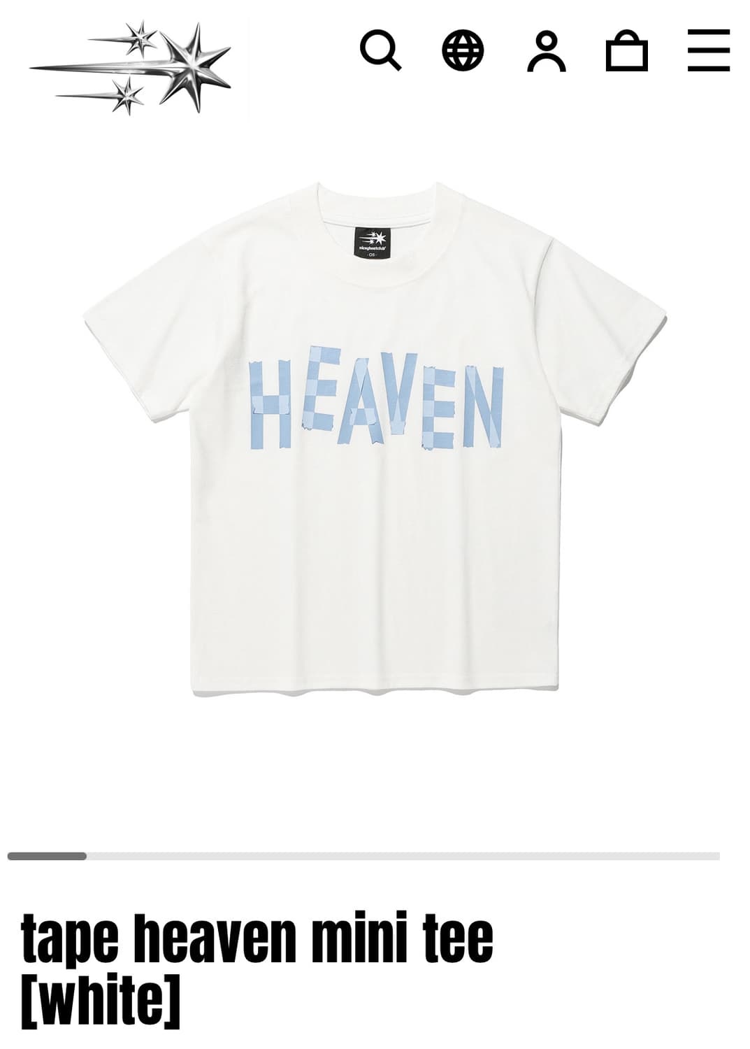 나이스고스트클럽 heaven 티 상품이미지2