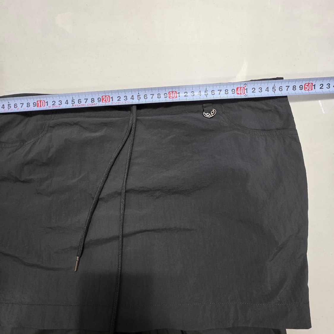 1174 라라폭스 스커트 레이어드 트랙 팬츠 차콜 상품이미지3