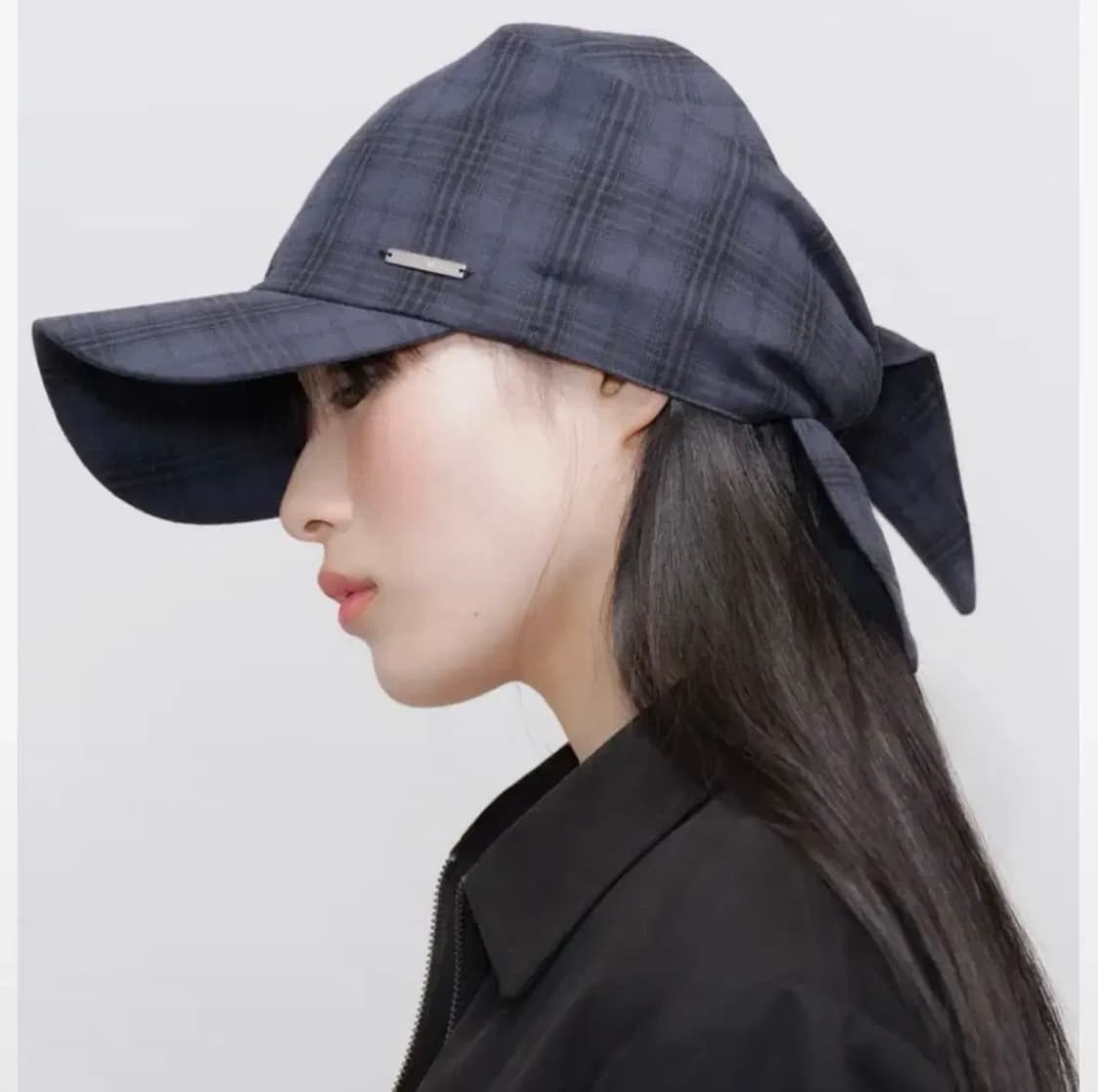 미세키 서울 Tie-up scarf bandana cap CHECK 상품이미지1