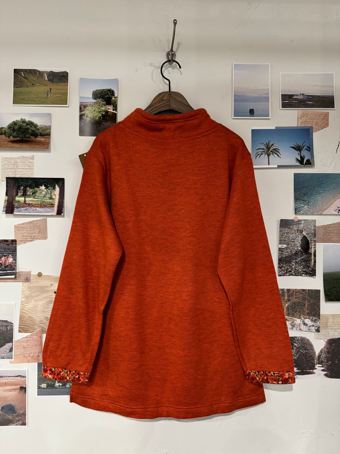 플라워 로고 기모 티셔츠 상품이미지7