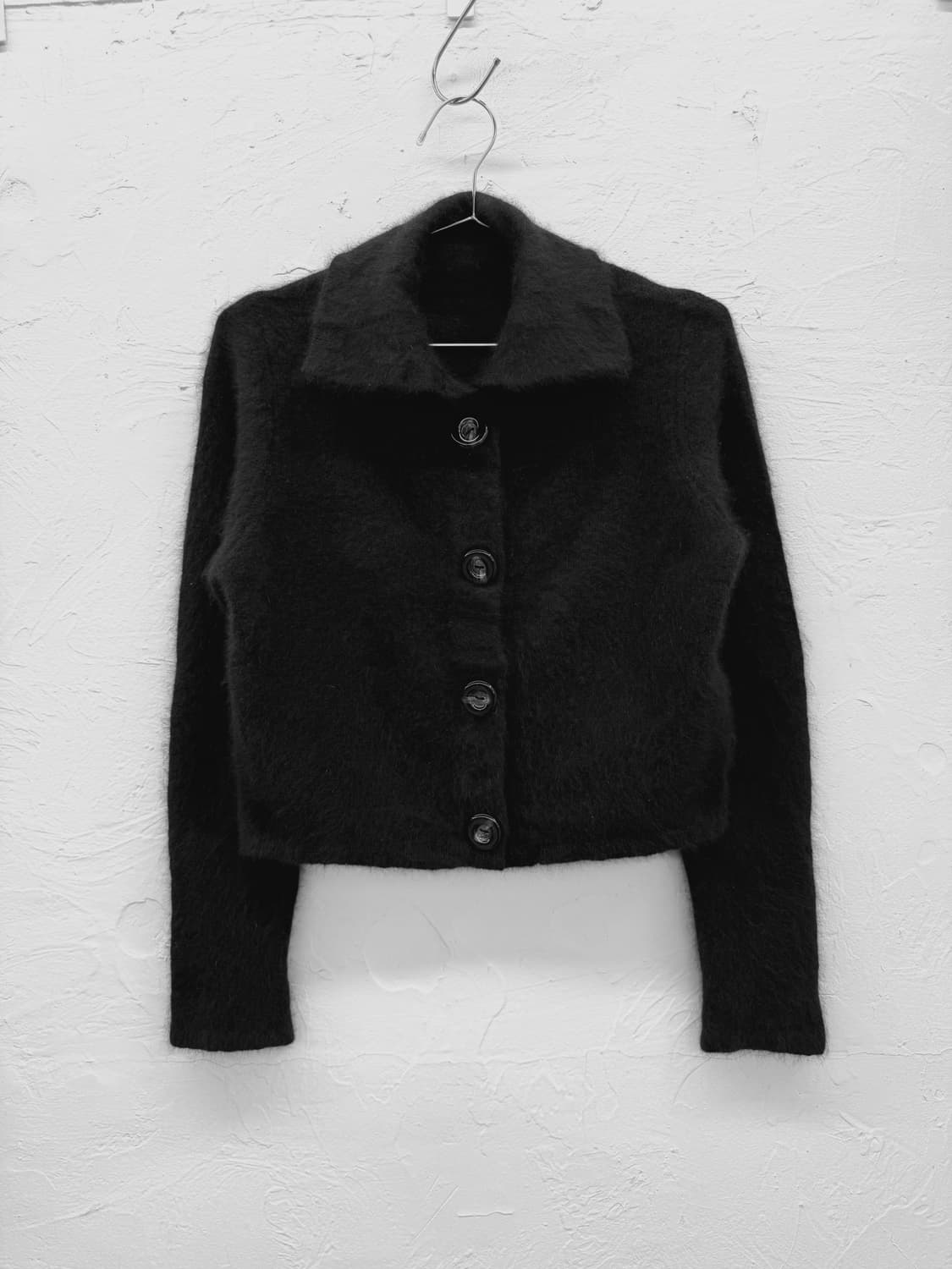 trois bonheurs 페렛 헤어 크롭 자켓 상품이미지1