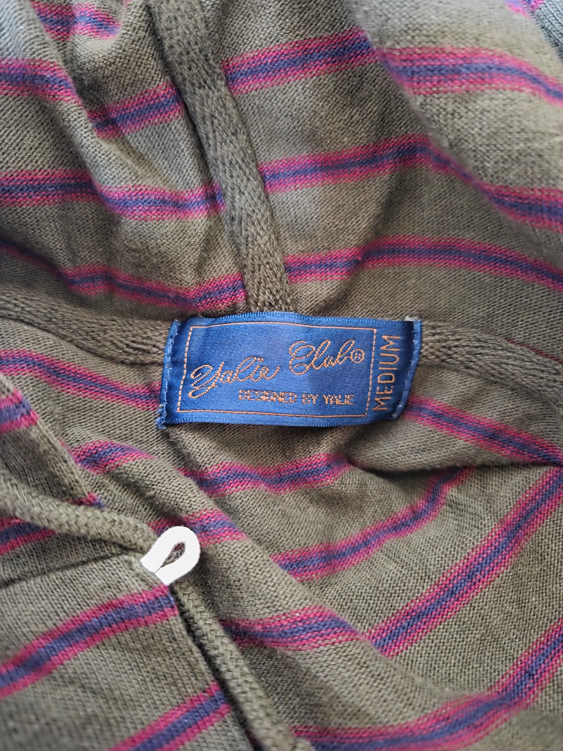 희귀빈티지 90's Yalie Club 말차맛 스트라이프 후드원피스 상품이미지2