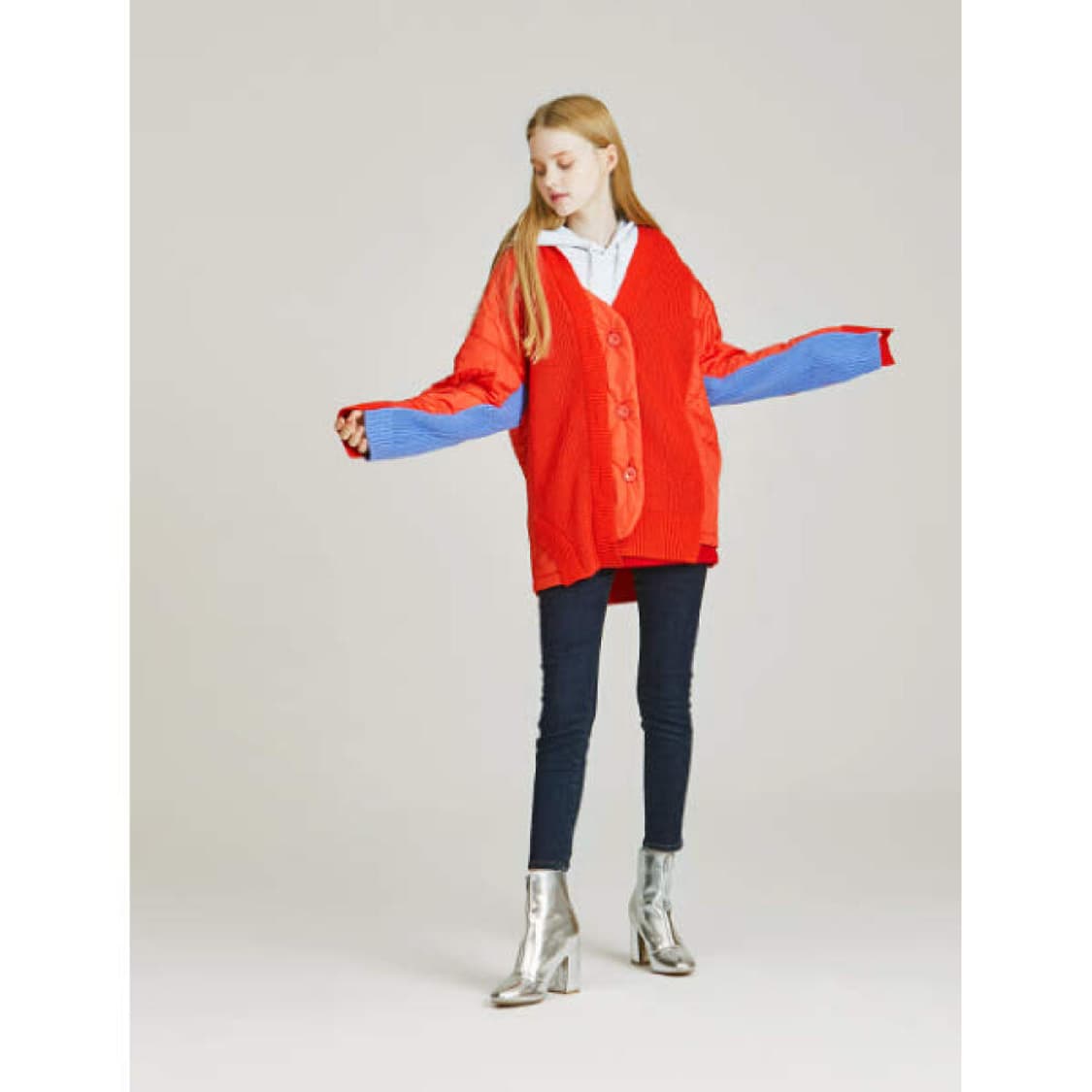 쥬시쥬디 J뒷판 퀄팅 니트 가디건 상품이미지7